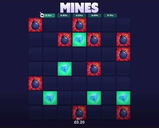 Giocare Mines gratis Demo.